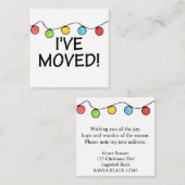 クリスマスツリーのライトを移動 エンクロージャーカード (正面/裏面)