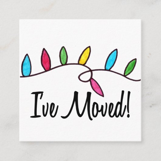 クリスマスツリーのライトを移動 エンクロージャーカード (正面)