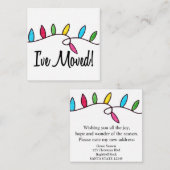 クリスマスツリーのライトを移動 エンクロージャーカード (正面/裏面)