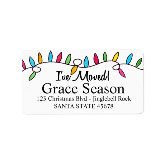 「クリスマスツリーのライト」を移動 ラベル (正面)