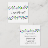 クリスマスツリーのライト　引越しのお知らせカード エンクロージャーカード (正面/裏面)