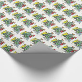 クリスマスツリーのラッピングペーパーを飾っているモンスター ラッピングペーパー (コーナー)