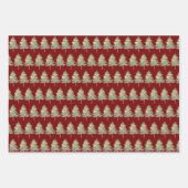 クリスマスツリーのラッピング紙 ラッピングペーパーシート (正面2)