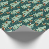 クリスマスツリーのラッピング紙 ラッピングペーパー (角)
