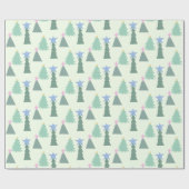 クリスマスツリーのラッピング紙 ラッピングペーパー (フラット)