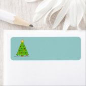 クリスマスツリーのラ空白のベル ラベル (インサイチュ)