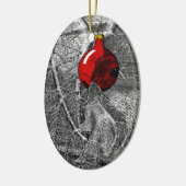 クリスマスツリーのリスオーナメント セラミックオーナメント (左)