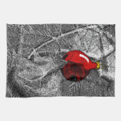 クリスマスツリーのリス キッチンタオル (横)