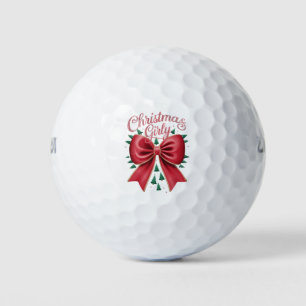 クリスマスツリーのリボン 可愛いイーステティック ホリデー クリスマス ゴルフボール