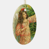 クリスマスツリーのヴィンテージの天使のオーナメント セラミックオーナメント (右)