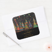 クリスマスツリーの一年で最も素晴らしい時間 スクエアシール (封筒)