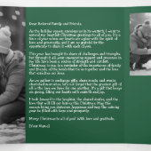 クリスマスツリーの三つ折りカード ホリデーグリーティングカード 三つ折りクリスマスカード (内部中)