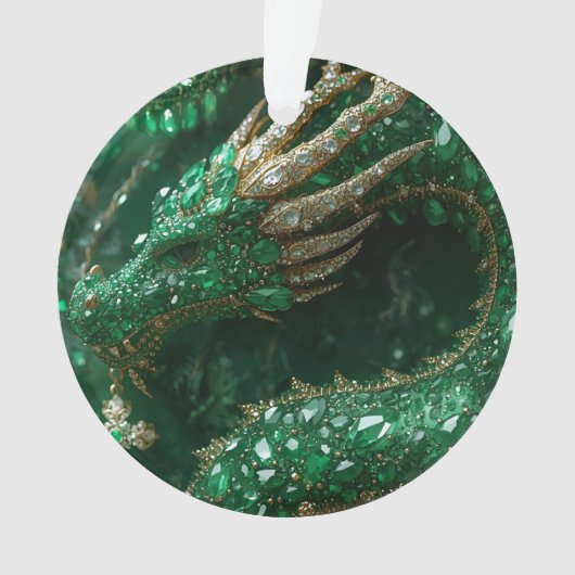 クリスマスツリーの上のドラゴン オーナメント (正面)