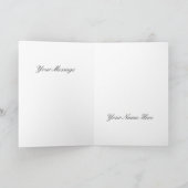 クリスマスツリーの上品なオーナメント カード (内部)