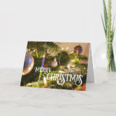 クリスマスツリーの上質なオーナメント カード (裏面)