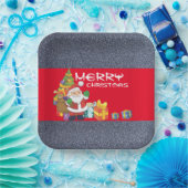 クリスマスツリーの下で ペーパープレート (パーティー)