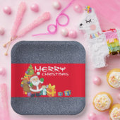 クリスマスツリーの下で ペーパープレート (パーティー)