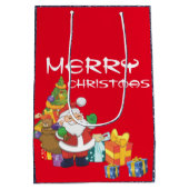 クリスマスツリーの下で ミディアムペーパーバッグ (裏面)