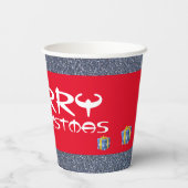 クリスマスツリーの下で 紙コップ (裏面)