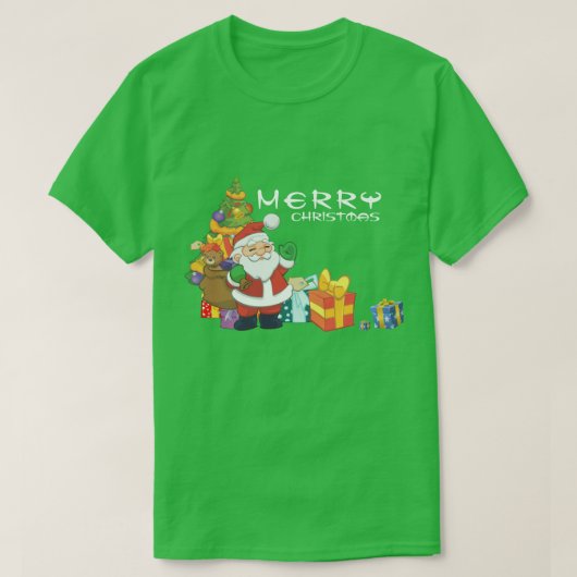 クリスマスツリーの下で Tシャツ (デザイン正面)