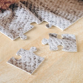 クリスマスツリーの下のセーターを着た赤いプードル ジグソーパズル (側面)