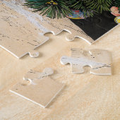 クリスマスツリーの下のビンテージのくるみ割り人形 ジグソーパズル (側面)