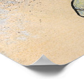 クリスマスツリーの下のビンテージのくるみ割り人形 ポスター (角)