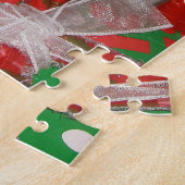 クリスマスツリーの下のベビー ジグソーパズル (側面)