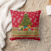 クリスマスツリーの下の贈り物 クッション (ブランケット)