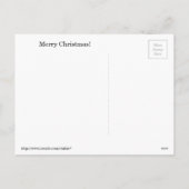 クリスマスツリーの中の子猫 シーズンポストカード (裏面)