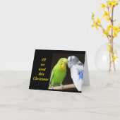 「クリスマスツリーの代わりにキスを」 カード (黄色い花)