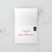 「クリスマスツリーの代わりにキスを」 カード (内部)