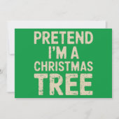 クリスマスツリーの仮装をしているみたいなクリスマスコスチューム シーズンカード (正面)