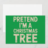 クリスマスツリーの仮装をしているみたい シーズンカード (正面/裏面)