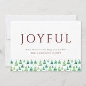 クリスマスツリーの企業のロゴ シーズンカード (正面)