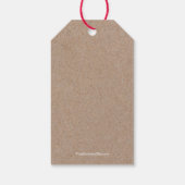 クリスマスツリーの休日のお気に入り ギフトタグ (裏面)