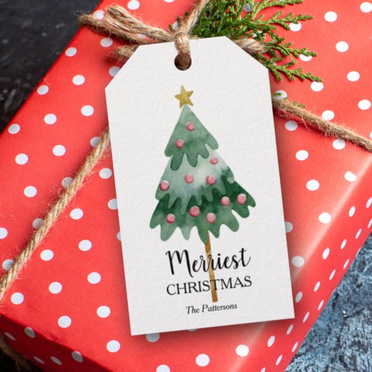 クリスマスツリーの休日のお気に入り ギフトタグ