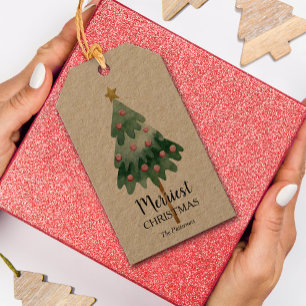 クリスマスツリーの休日のお気に入り ギフトタグ