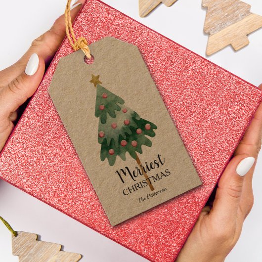 クリスマスツリーの休日のお気に入り ギフトタグ