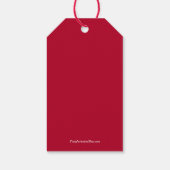 クリスマスツリーの休日のお気に入り ギフトタグ (裏面)