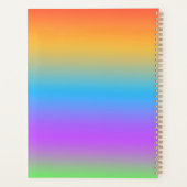 クリスマスツリーの休日の冬のアートかわいいサンタ プランナー手帳 (裏面)