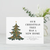 クリスマスツリーの休日の移動告知 シーズンカード (スタンド正面)