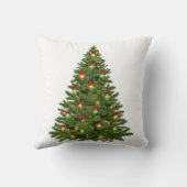 クリスマスツリーの休日クリスマスクリスマスボーブル クッション (裏面)