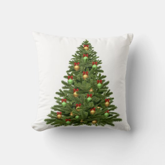 クリスマスツリーの休日クリスマスクリスマスボーブル クッション (正面)