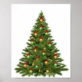 クリスマスツリーの休日クリスマスクリスマスボーブル ポスター