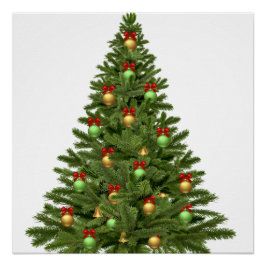 クリスマスツリーの休日クリスマスクリスマスボーブル ポスター