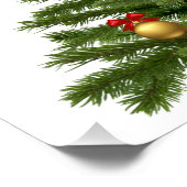 クリスマスツリーの休日クリスマスクリスマスボーブル ポスター (コーナー)