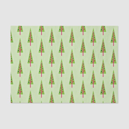 クリスマスツリーの休日パターン 薄葉紙 (正面)