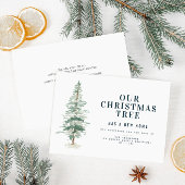 クリスマスツリーの休日引っ越しのお知らせ シーズンカード