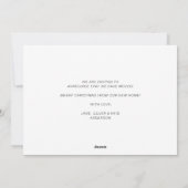 クリスマスツリーの休日引っ越しのお知らせ シーズンカード (裏面)